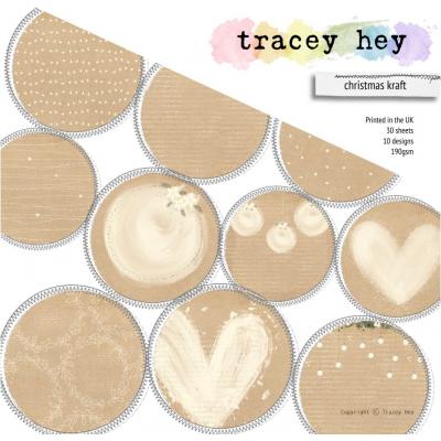 Tracey Hey Paper Pad - Christmas Kraft